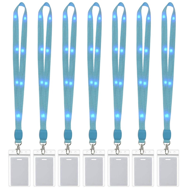 AMNQUERXUS LED Light Up Flashing Cruise Lanyards Keychain Key Holder Neck Straps Necklace - Image 1